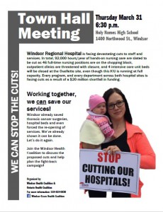 Windsor town hall meeting poster
