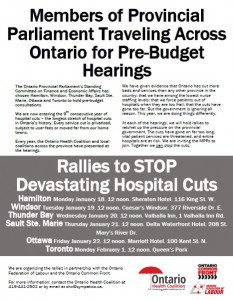 cross-province pre-budget rallies poster