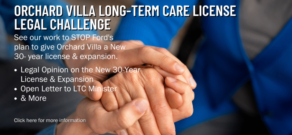 Orchard Villa Long-Term Care License Legal Challenge Slide
